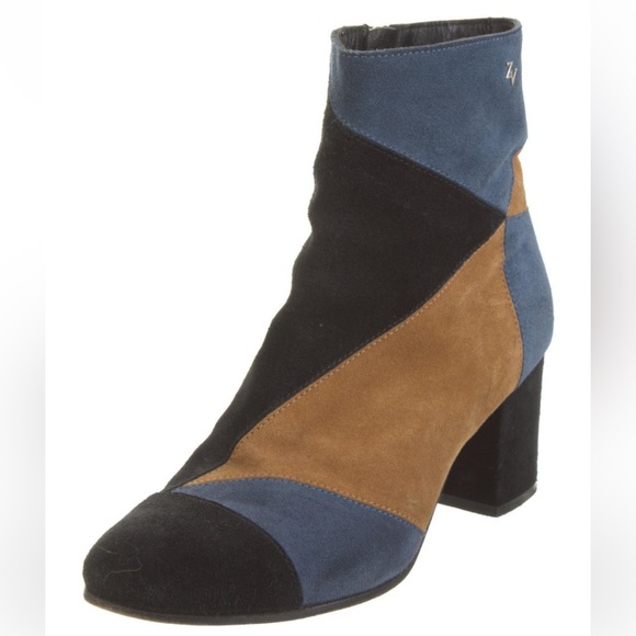 Zadig & Voltaire Suede Ankle Boots Sz 8 - Picture 2 of 5